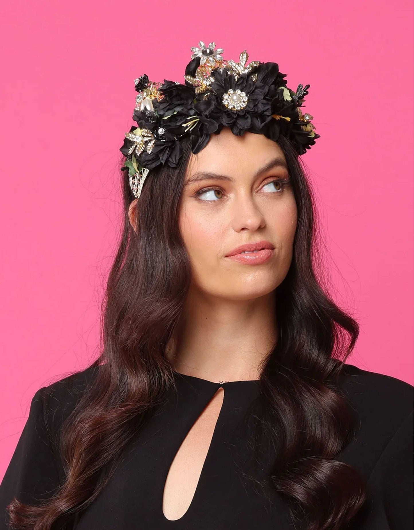 Morgan & Taylor - Violet Headpiece, Black
