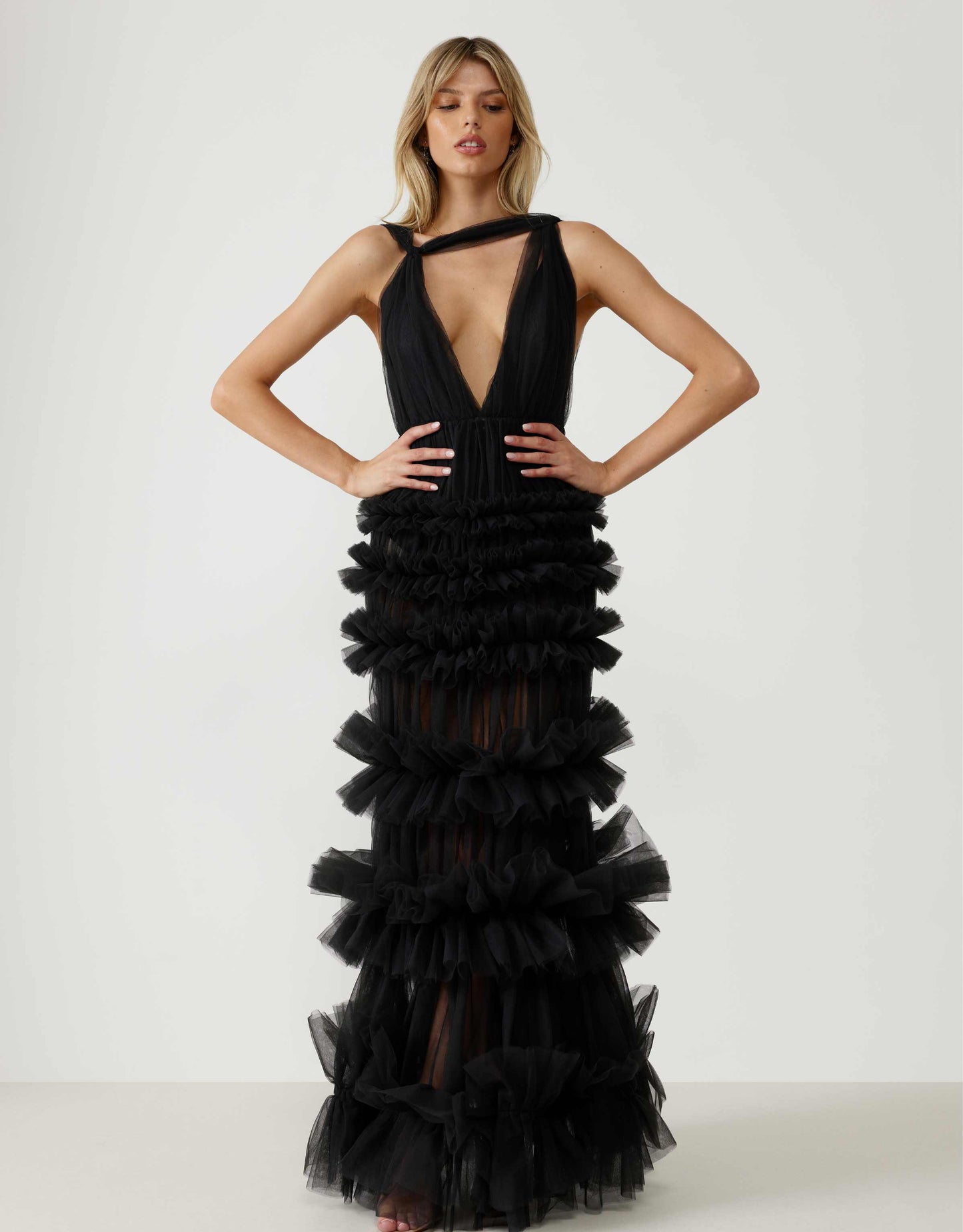 Lexi - Mariella Dress, Charcoal