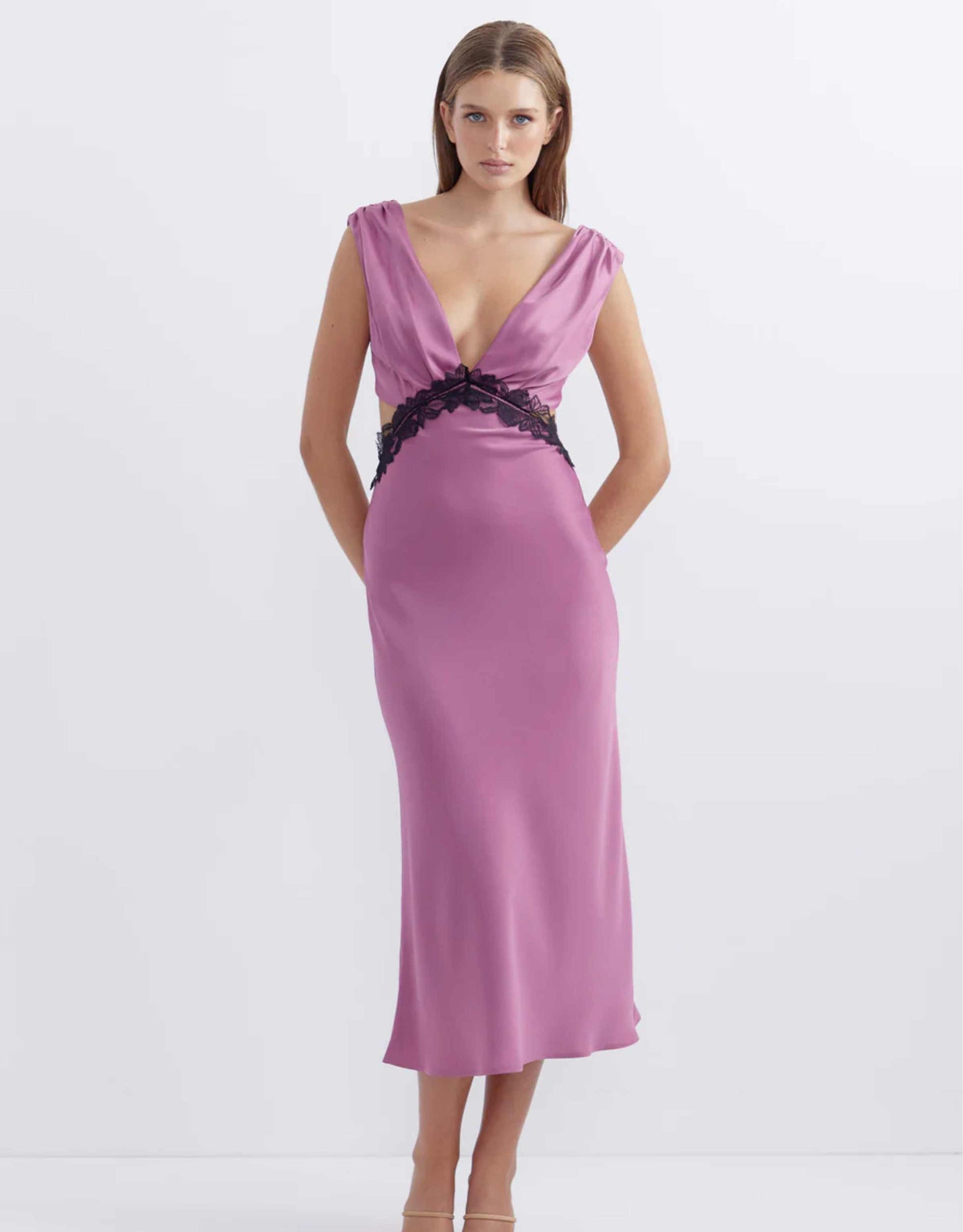 Pasduchas - Alight Lace Midi, Mulberry