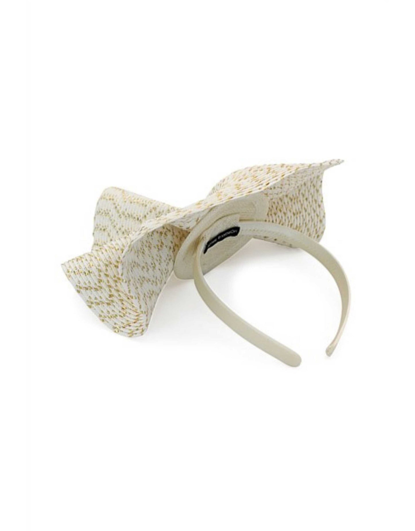 Morgan & Taylor - Zaria Fascinator, Ivory/Gold