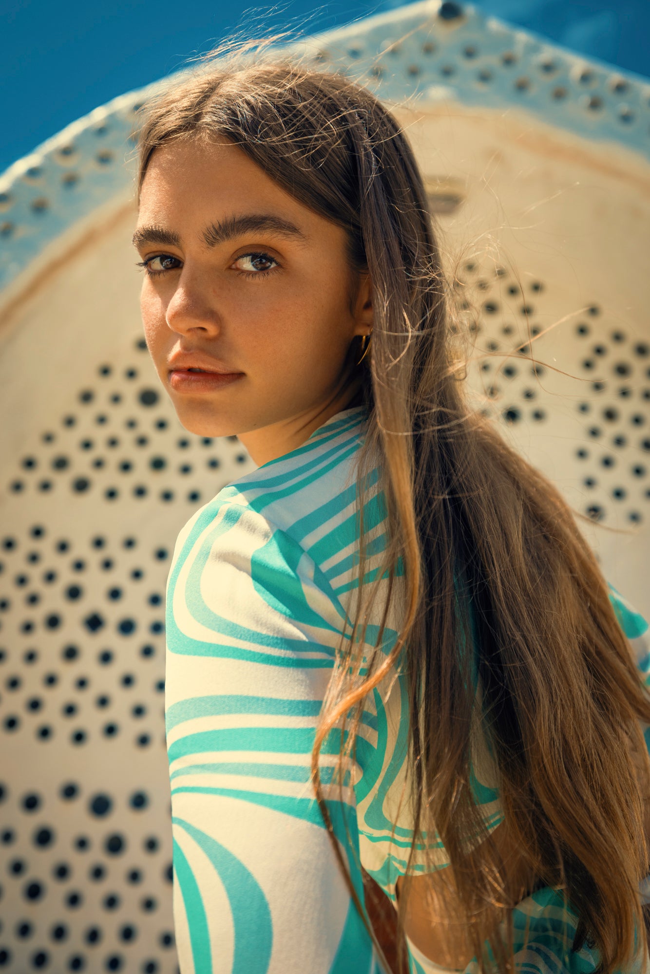 The Wolf Gang - Marrakesh Cut Out Dress, Lime Swirl