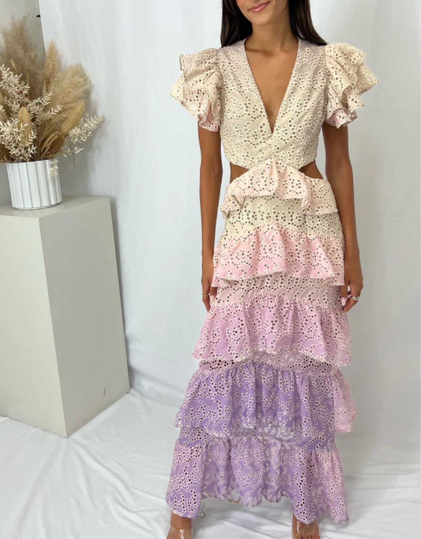 Elliatt - Vacation Maxi Dress, Lilac Ombre