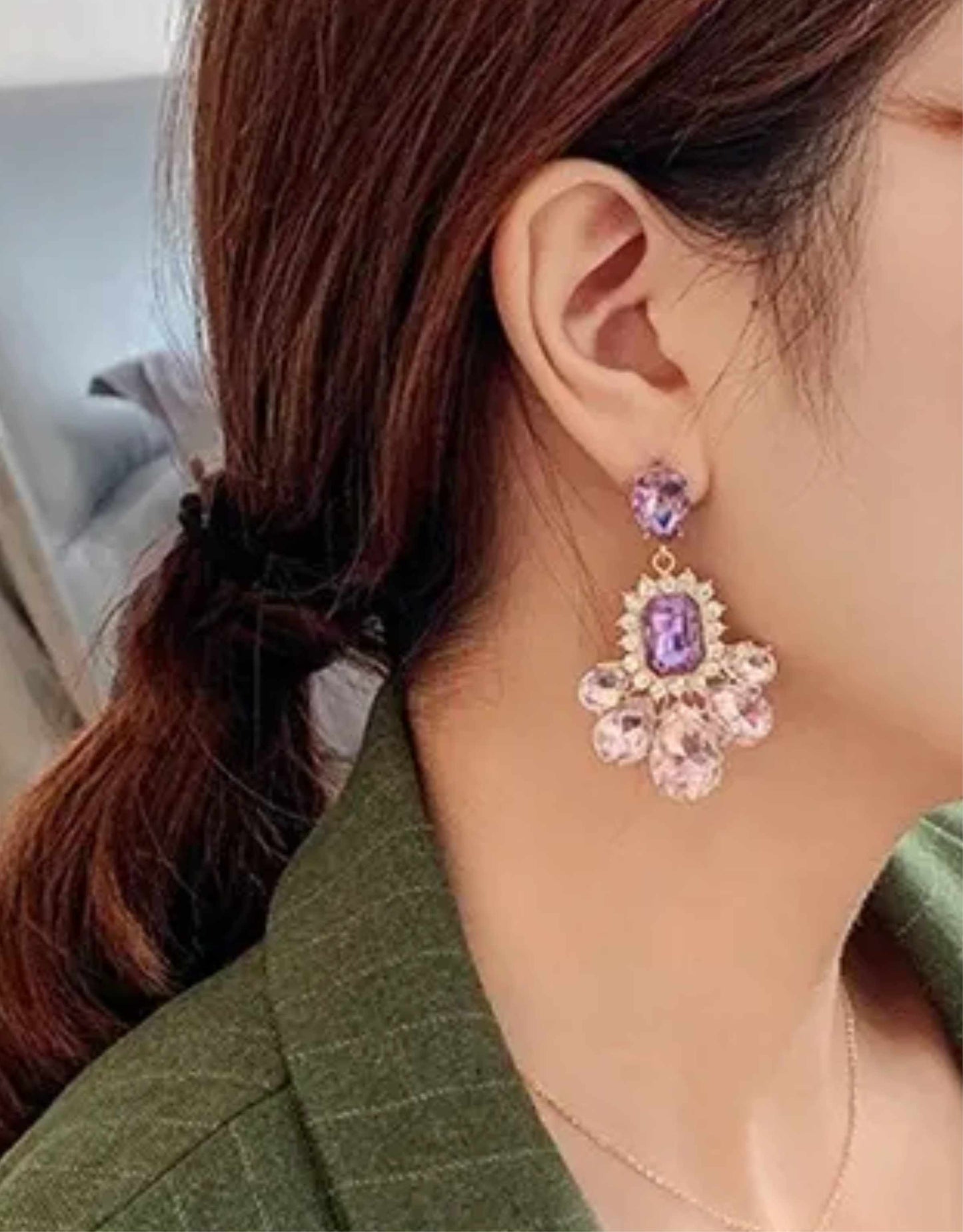 Flower Teardrop Earrings