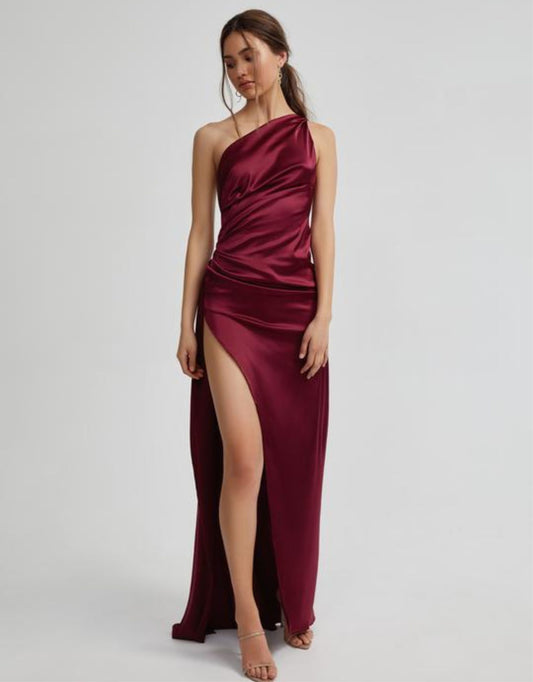 Lexi - Samira Dress, Burgundy
