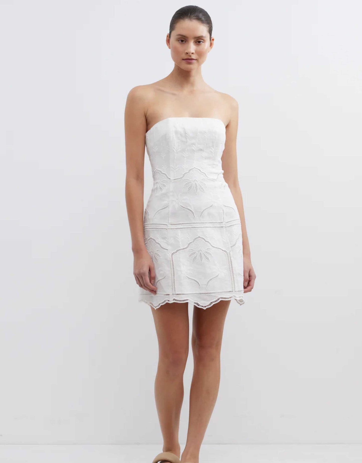 Pasduchas - Bonita Strapless Dress, White