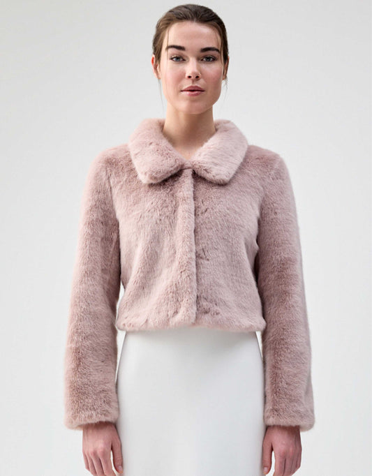 Unreal Fur - Tirage Cropped Jacket, Elderflower