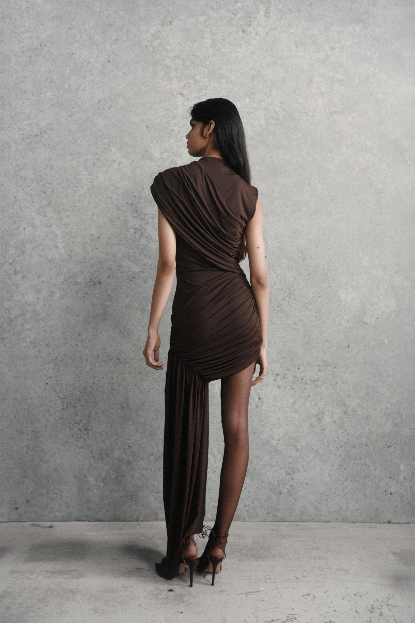De La Vali - Ravenna Mini Dress, Chocolate