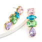 Geometric Glass Earrings, Multi