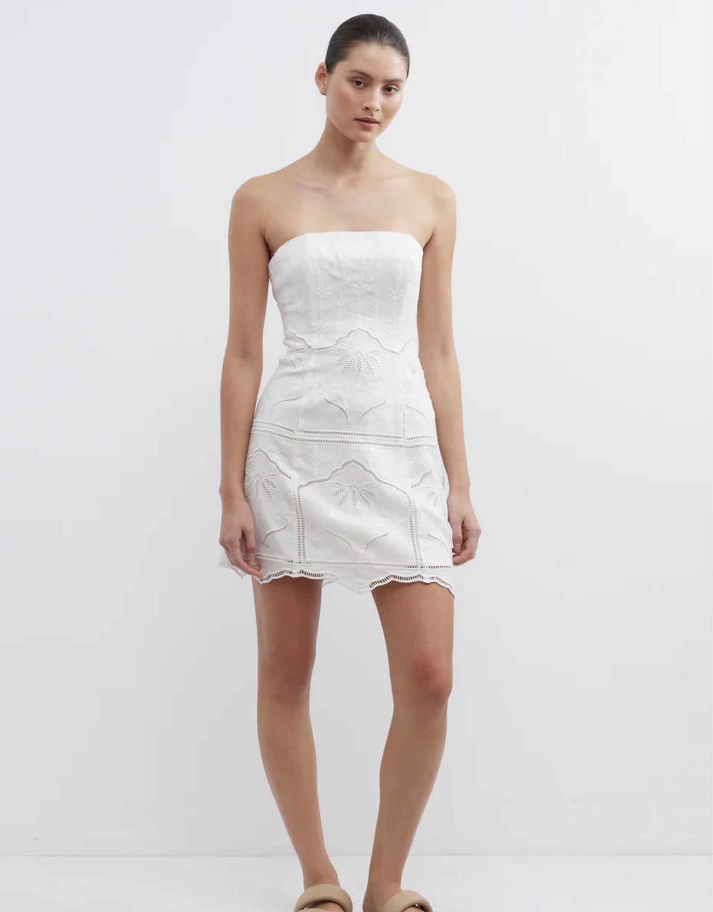 Pasduchas - Bonita Strapless Dress, White