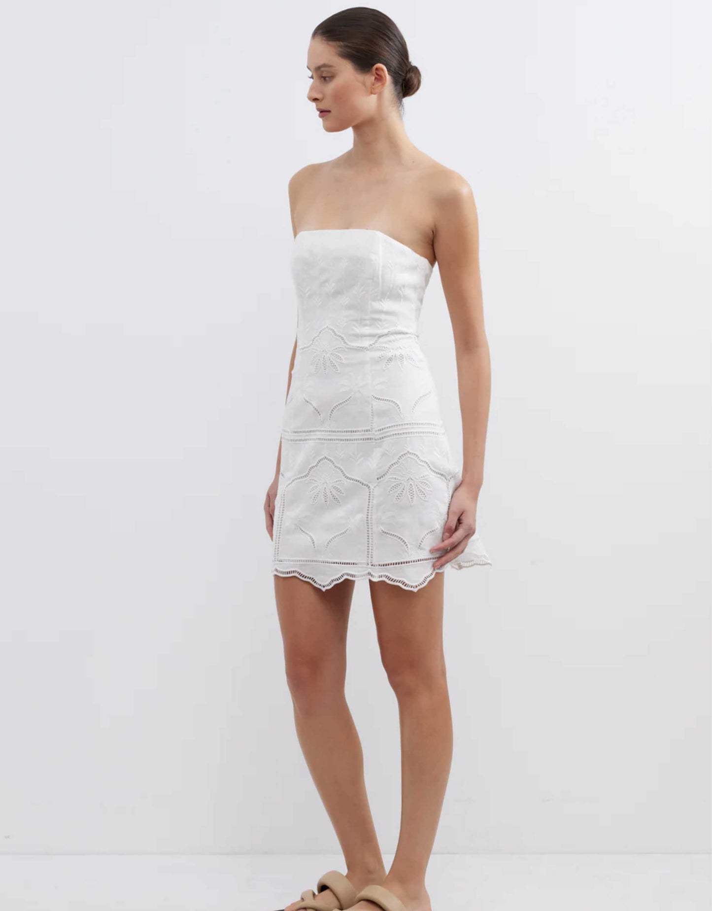 Pasduchas - Bonita Strapless Dress, White