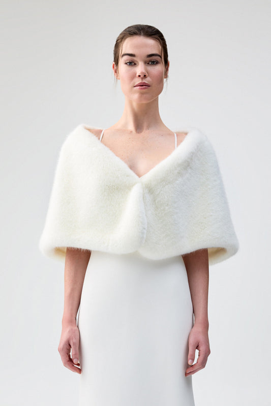 Unreal Fur - Yasmine Wrap, Ivory