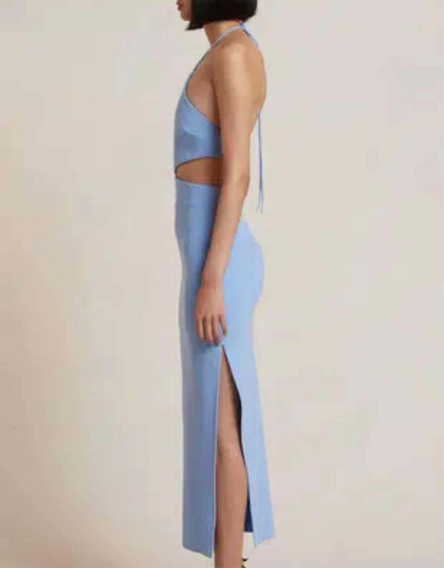 Bec & Bridge - Iris Halter Midi Dress, Blue