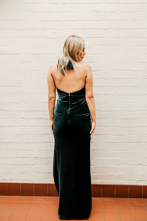 Nookie - Vixen Velvet Gown, Teal