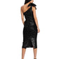 By Johnny - Astrid Shine Tied-Up Midi Dress
