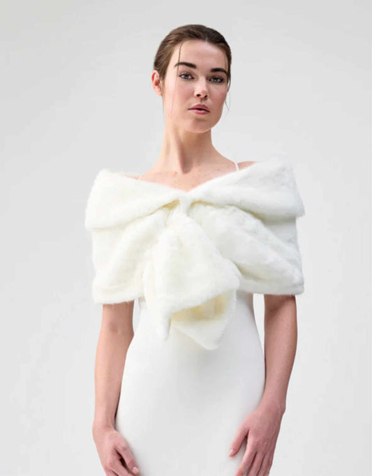 Unreal Fur - Champagne Wrap, Ivory
