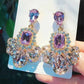 Flower Teardrop Earrings