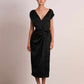Pasduchas - Luminous Wrap Midi Dress, Black
