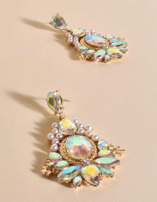 Decor Jewel Pearl Statement Earrings