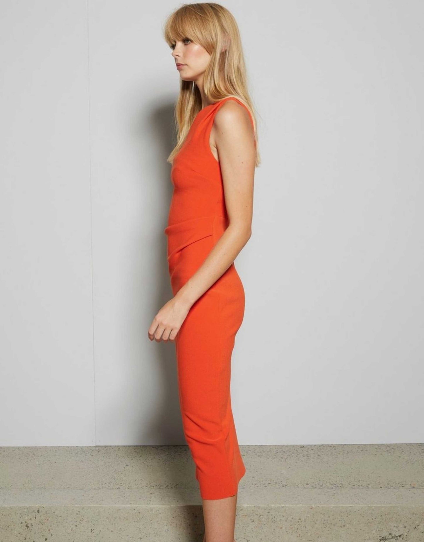 Bec & Bridge - Ulla Asym Midi Dress, Blood Orange